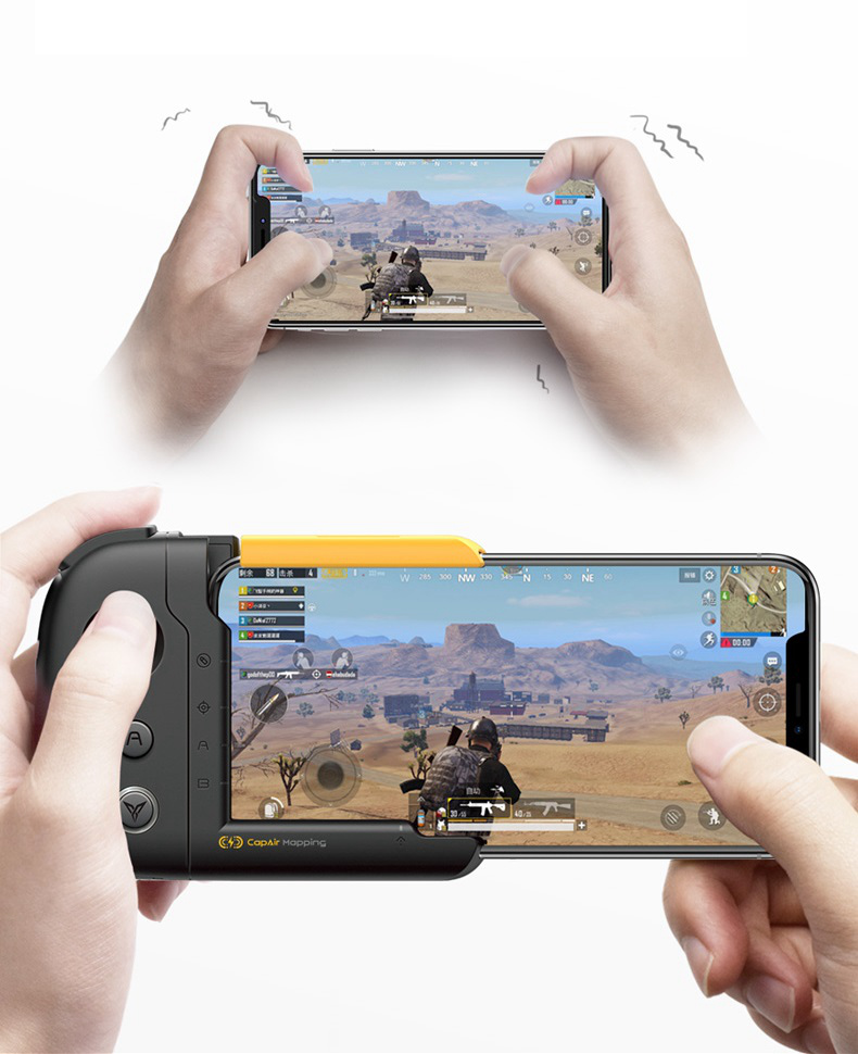 Flydigi WASP physical connection CapAir Mapping One-hand game controller for iphone6~8Plus support Pubg Mobile Legends
