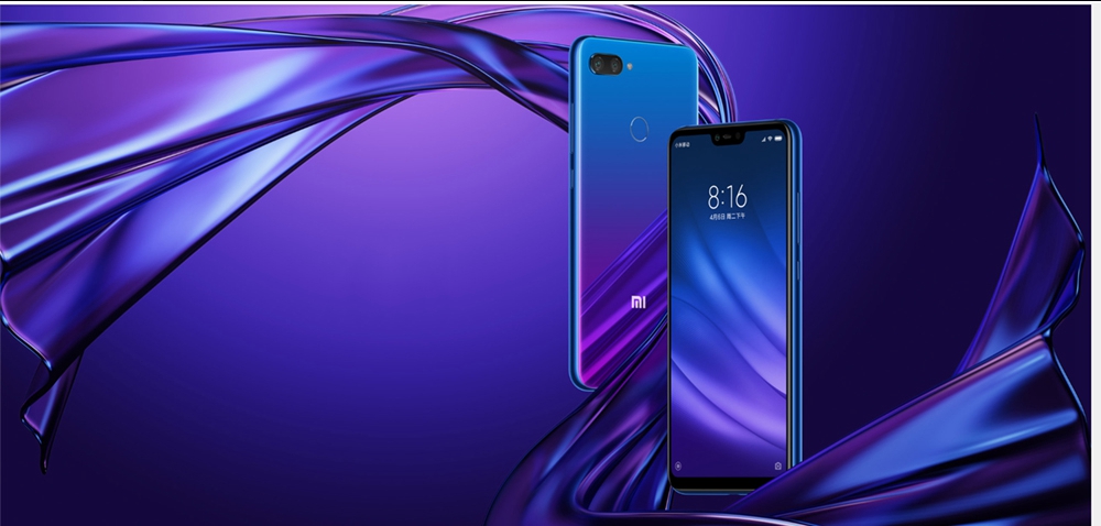 Xiaomi Mi 8 Lite 6.26 Inch 4G LTE Smartphone Snapdragon 660 6GB 128GB 12.0MP+5.0MP Dual Rear Cameras MIUI 9 Touch ID Type-C Fast Charge English and Chinese Version - Deep Space Gray