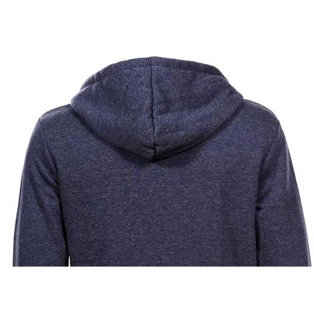 Men Sports Hoodie Sweatshirt Zipper Long Sleeve Jacket Coat Size 2XL - Navy Blue