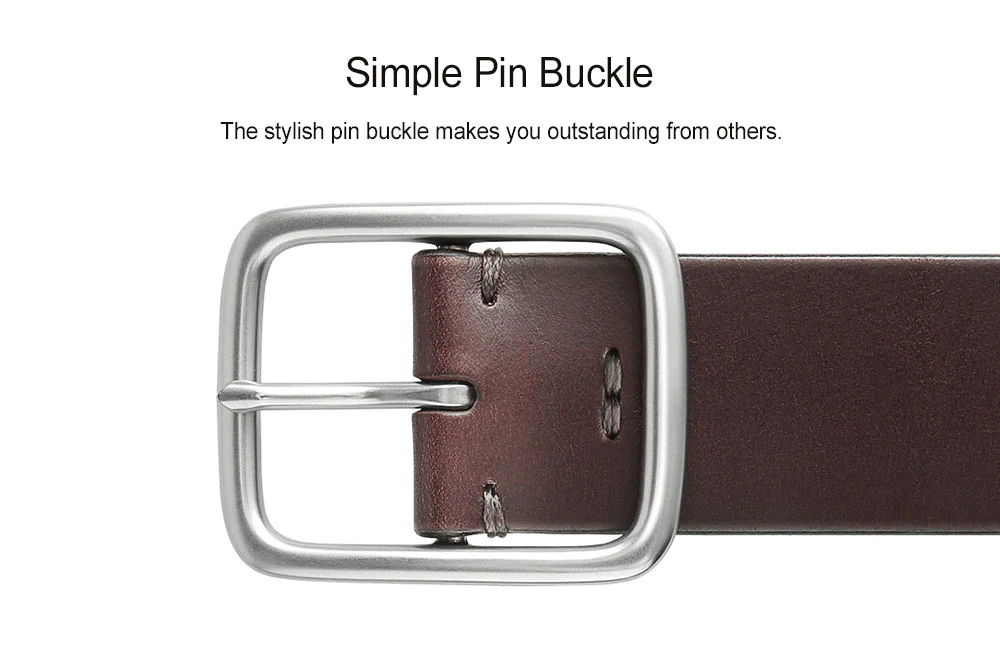 Xiaomi Youpin Men Stylish High-quality Leather Business Casual Belt Size XL - Brown
