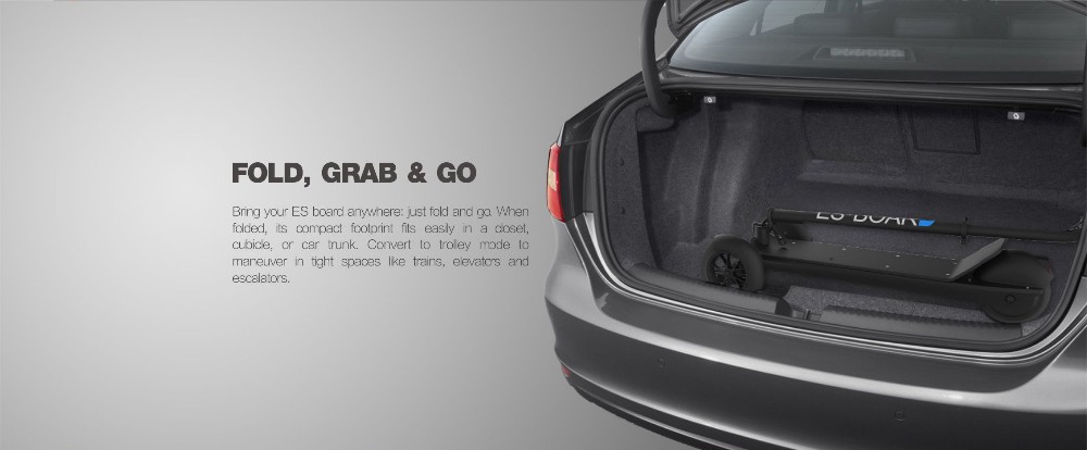 ESWING ES-1353 ES BOARD Electric Foldable 3-wheel Scooter 450W Mini Lightweight EU Plug - Black