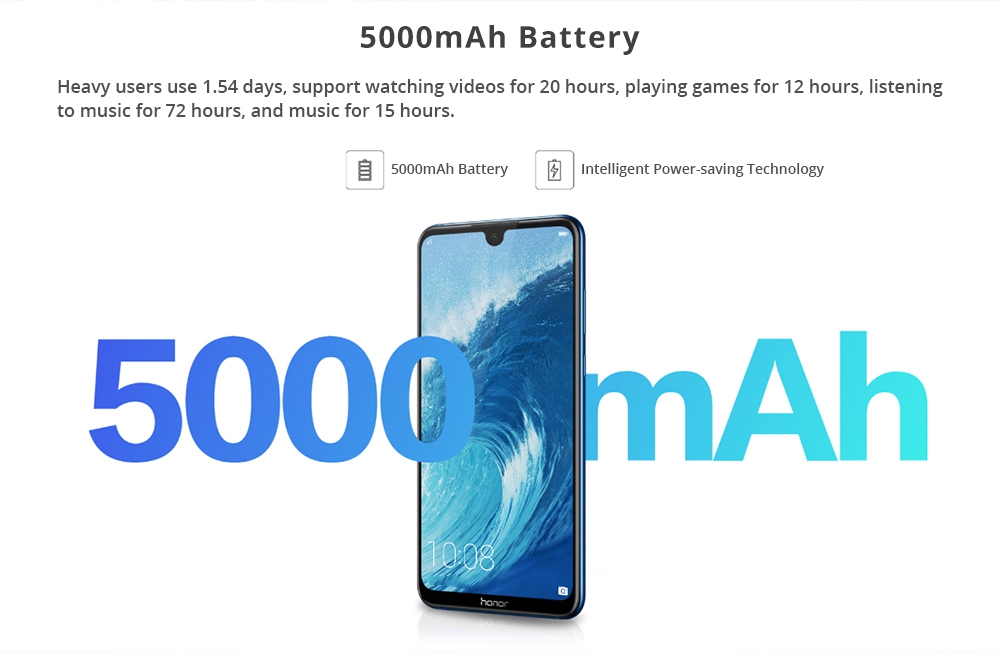 HUAWEI Honor 8X Max 7.12 Inch 4G LTE Smartphone Snapdragon 636 4GB 128GB 16.0MP+2.0MP Dual Rear Cameras Android 8.1 Touch ID Fast Charge 5000mAh - Black