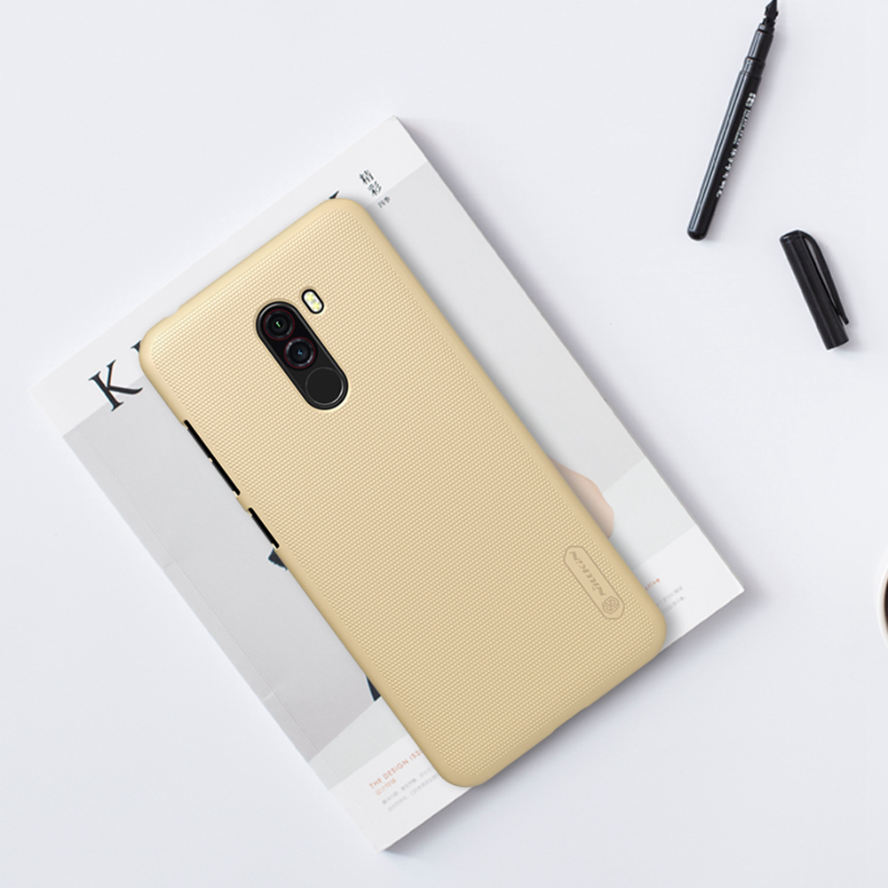 NILLKIN Matte Hard Phone Case for Xiaomi Pocophone F1/Poco F1 Play Protective Back Cover - Black