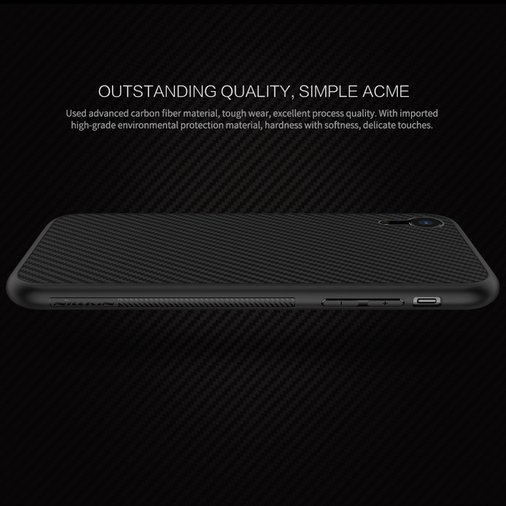 NILLKIN Hard Phone Case For iPhone XR 6.1 Inch Protective Back Cover - Black
