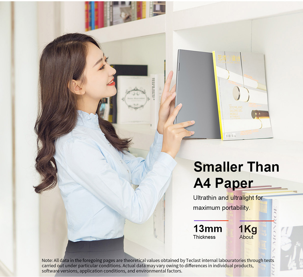 Teclast F5 Laptop Intel Gemini Lake N4100 Quad Core 11.6 Inch 360 Degree Rotating Touch Screen 1920*1080 Windows 10 8GB RAM 128GB SSD - Grey