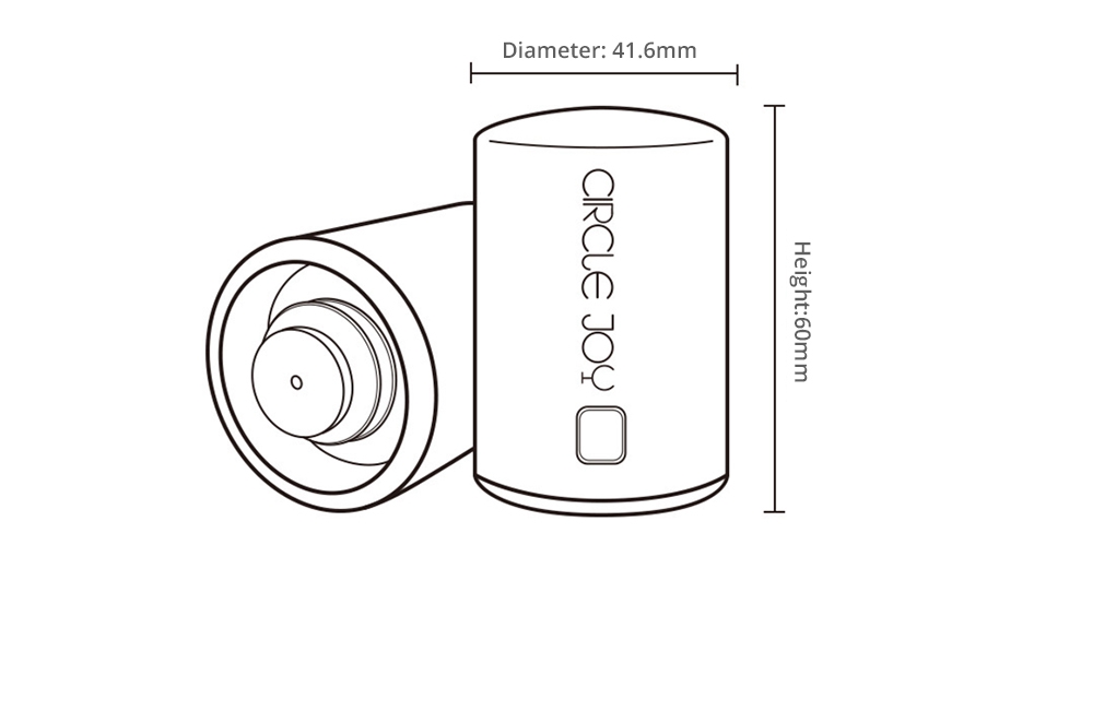 Xiaomi Circle Joy Stainless Steel Sealed Wine Stopper Efficient Preservation 304 Stainless Steel Store Date - Silver