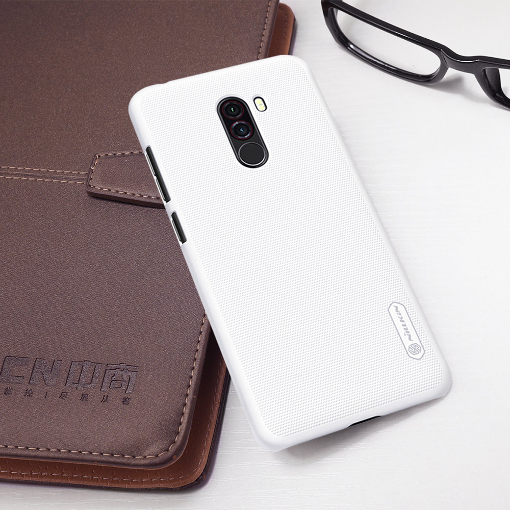 NILLKIN Matte Hard Phone Case for Xiaomi Pocophone F1/Poco F1 Play Protective Back Cover - Black