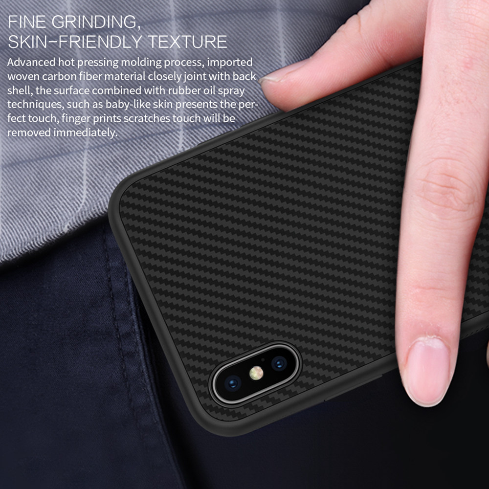NILLKIN Hard Phone Case For iPhone XS Max 6.5 Inch Protective Back Cover - Black