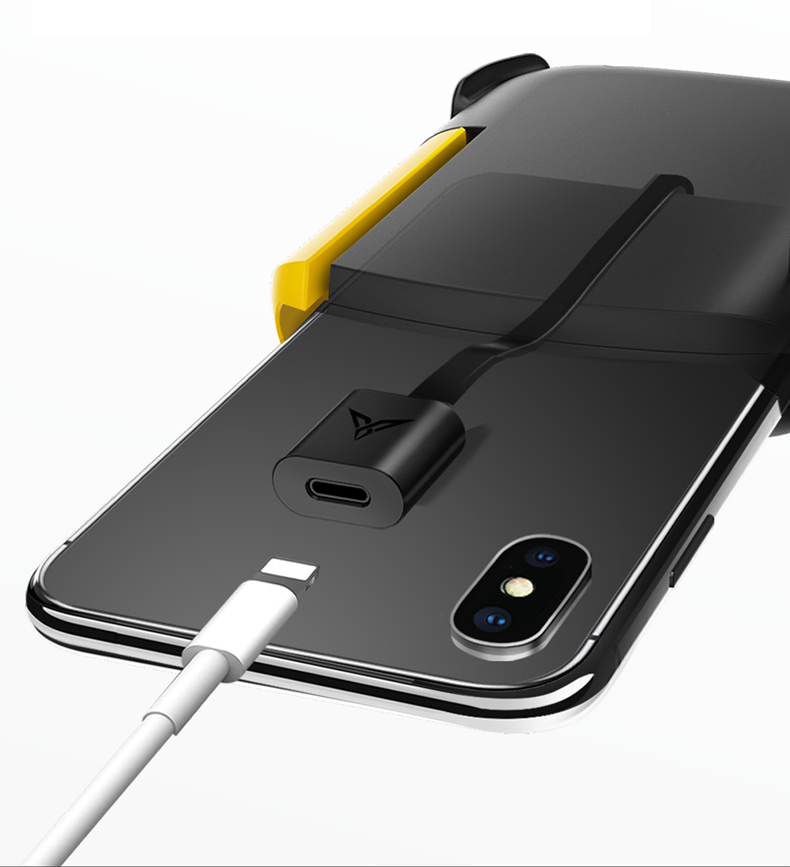 Flydigi WASP physical connection CapAir Mapping One-hand game controller for iphone6~8Plus support Pubg Mobile Legends