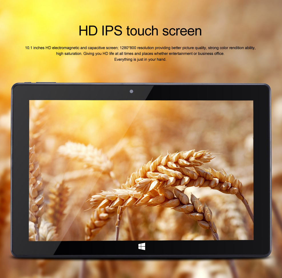 Cenava W10 Pro Tablet PC Intel Gemini Lake N4000 Quad Core 10.1 Inch IPS Touch Screen Windows 10 4GB RAM 64GB ROM - Black