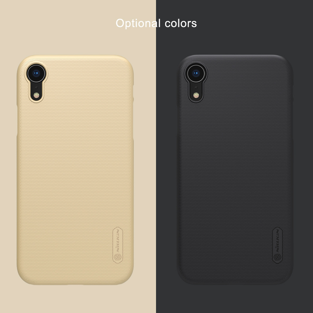 NILLKIN Matte Hard Phone Case for iPhone XR 6.1 Inch Protective Back Cover - Black