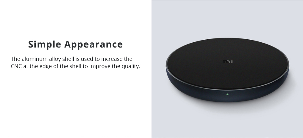 Xiaomi Wireless Charger for Xiaomi Mix 2S/Samsung S9/iphone X/ QI Wireless Charging Smartphones - Black