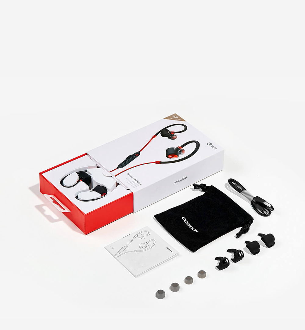 Xiaomi CODOON Smart Heart Rate Headset Quiet Real-Time Heart Rate Comfort Noise Reduction Bluetooth Quick Connect - Red