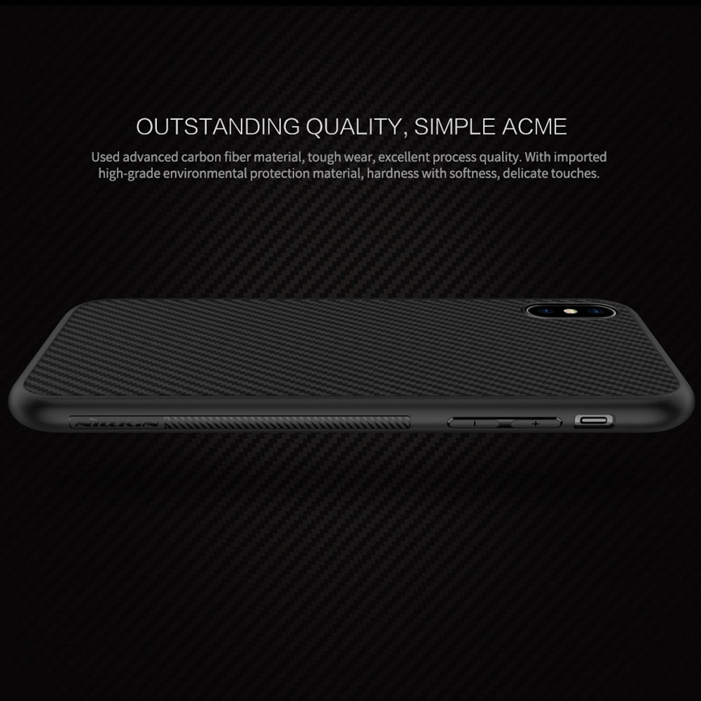 NILLKIN Hard Phone Case For iPhone XS Max 6.5 Inch Protective Back Cover - Black