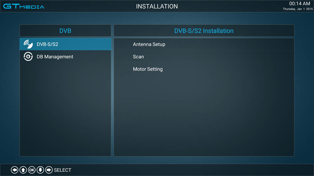 GTMEDIA GTS DVBS/S2 Amlogic S905D 4K TV BOX 2GB/8GB WIFI LAN Bluetooth