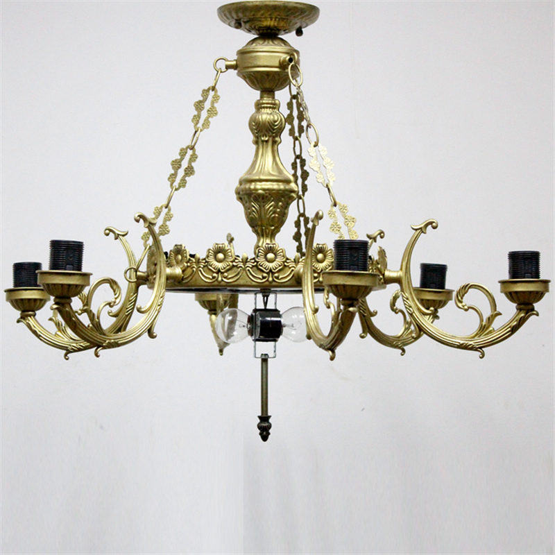 FUMAT Sunflower Stained Glass Lampshade Chandeliers European Classic Ceiling Light Tiffany Glass Lights For Living Room