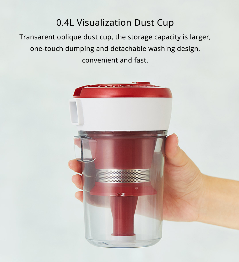Xiaomi JIMMY JV11 Handheld Anti-mite Vacuum Cleaner Powerful Tapping Noise Reduction UV Sterilization - White