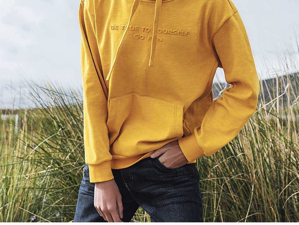 Xiaomi 90FUN Unisex Oversized Style Hoodie Double-layer Composite Fabric Sweatshirt Size M - Black
