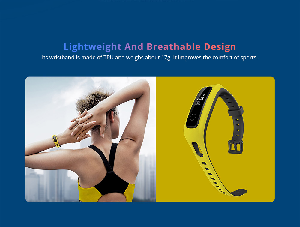 HUAWEI Honor Band 4 Rungning Edition Smart Bracelet 0.5 Inch OLED Screen 5ATM Professional Running Monitoring Two Ways To Wear - Green