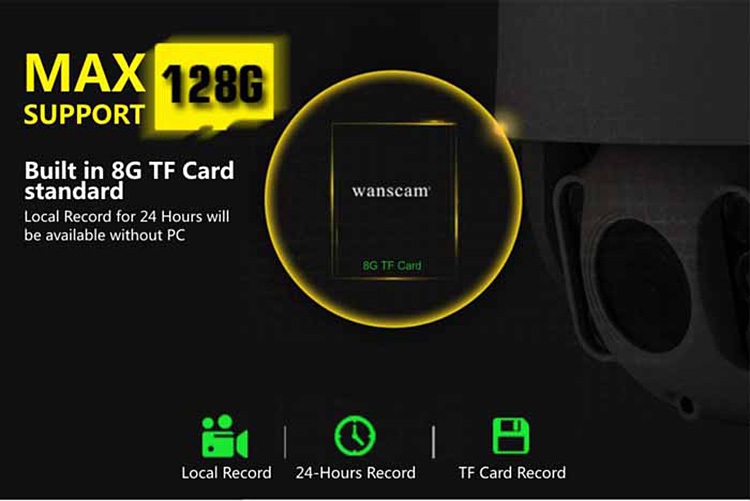 Wanscam HW0045 WiFi 2MP IP Camera 1080P ONVIF Security Motion Detection - White UK Plug