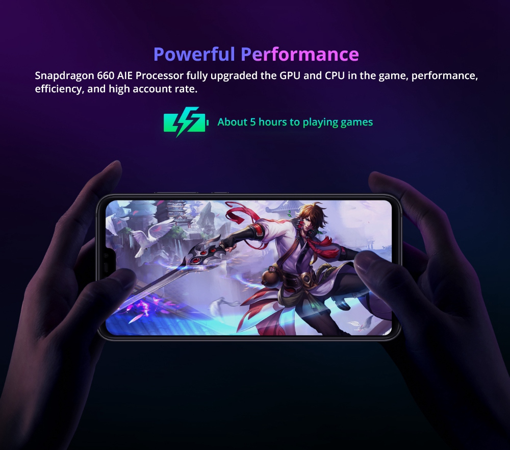 Xiaomi Mi 8 Lite 6.26 Inch 4G LTE Smartphone Snapdragon 660 6GB 128GB 12.0MP+5.0MP Dual Rear Cameras MIUI 9 Touch ID Type-C Fast Charge English and Chinese Version - Deep Space Gray