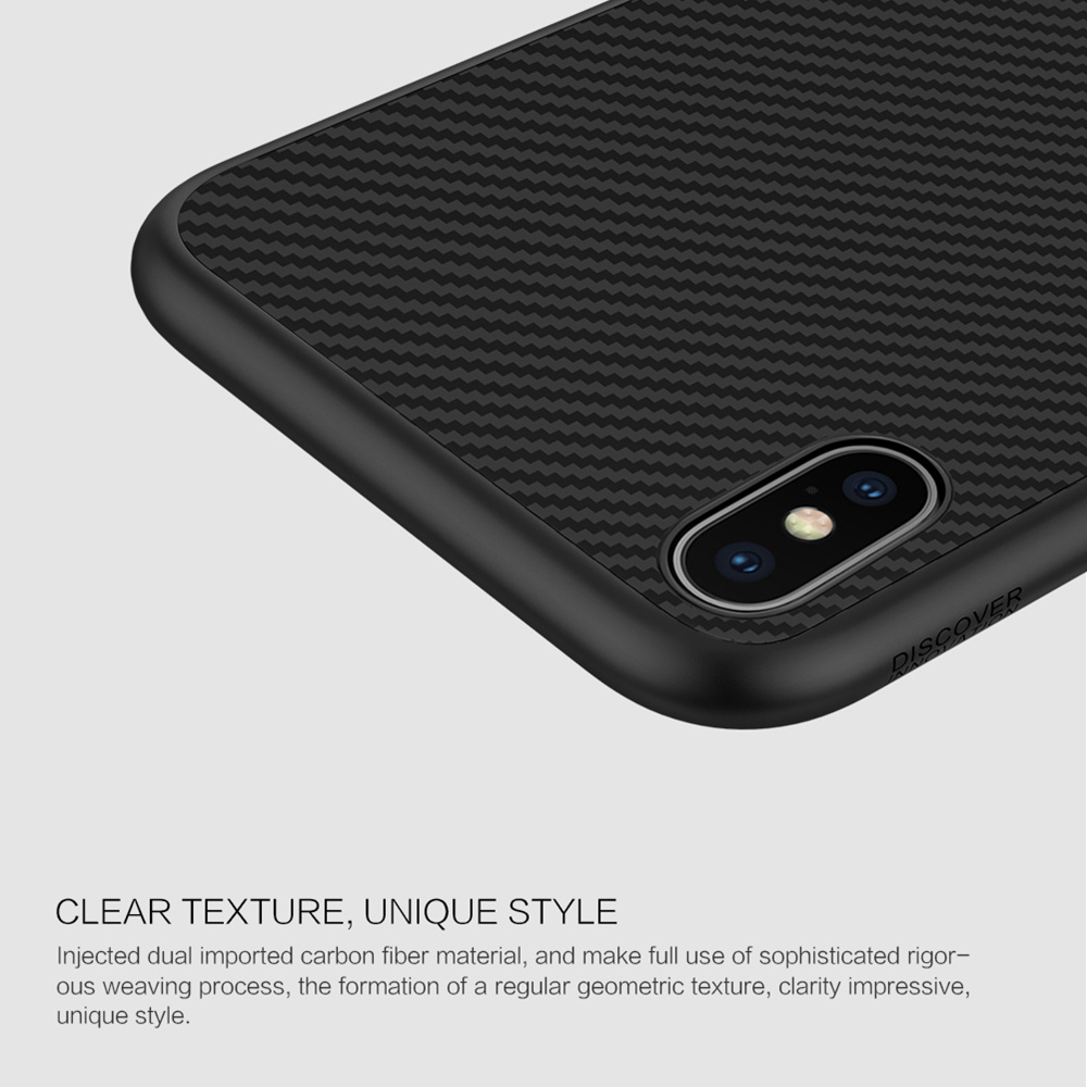 NILLKIN Hard Phone Case For iPhone XS Max 6.5 Inch Protective Back Cover - Black