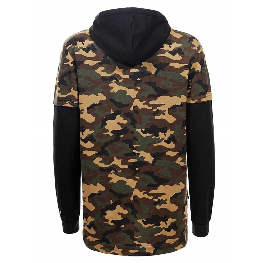 Male New Fashion Mens Slim Fit Pullover Sport Camouflage Hoodies Casual Cotton Sweatershirt Size M - Army Green