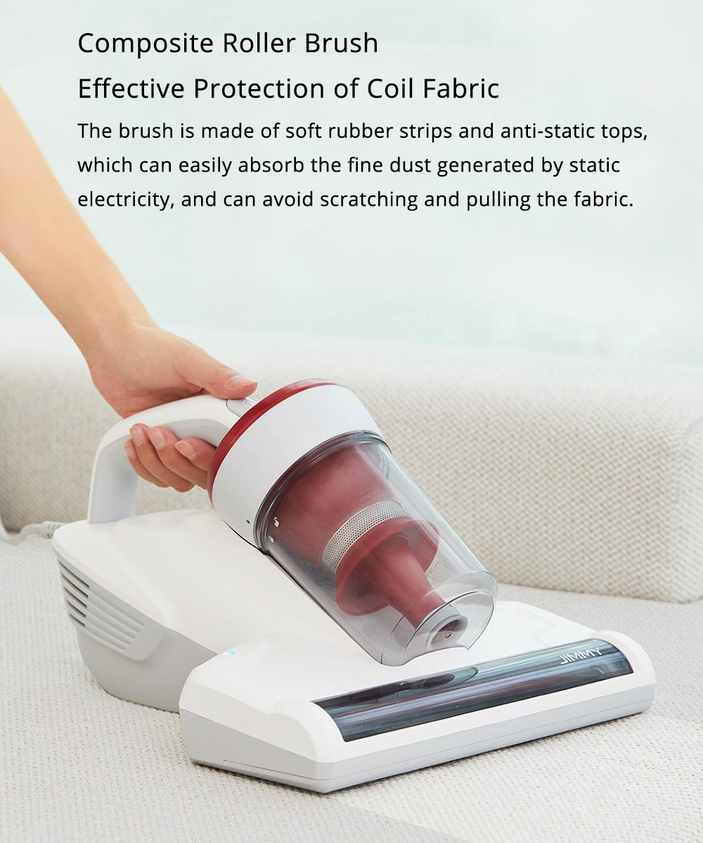 Xiaomi JIMMY JV11 Handheld Anti-mite Vacuum Cleaner Powerful Tapping Noise Reduction UV Sterilization - White