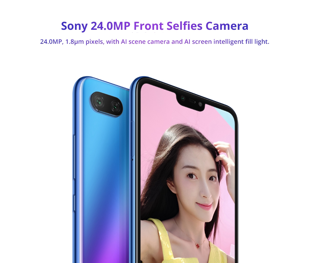 Xiaomi Mi 8 Lite 6.26 Inch 4G LTE Smartphone Snapdragon 660 6GB 128GB 12.0MP+5.0MP Dual Rear Cameras MIUI 9 Touch ID Type-C Fast Charge English and Chinese Version - Deep Space Gray