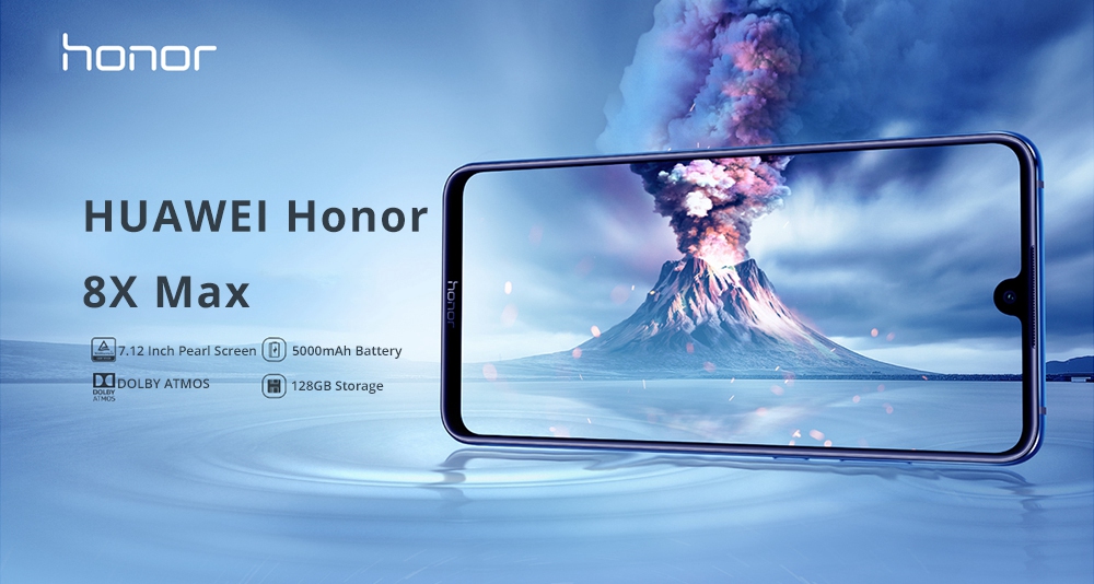 HUAWEI Honor 8X Max 7.12 Inch 4G LTE Smartphone Snapdragon 636 4GB 128GB 16.0MP+2.0MP Dual Rear Cameras Android 8.1 Touch ID Fast Charge 5000mAh - Red
