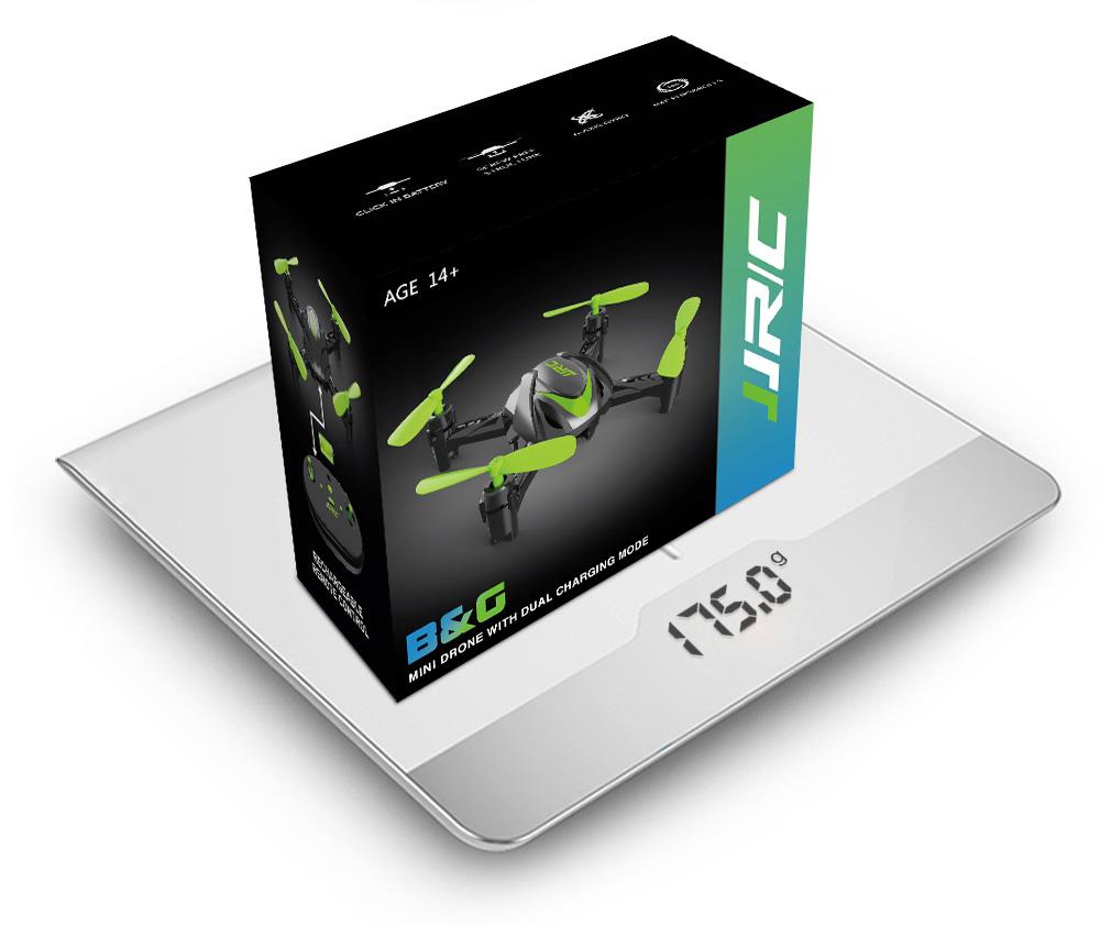 JJRC H48 Mini 2.4G 4CH 6Axis Gyro 3D Flips Dual Charing Modes RC Quadcopter RTF Green - Two Battery
