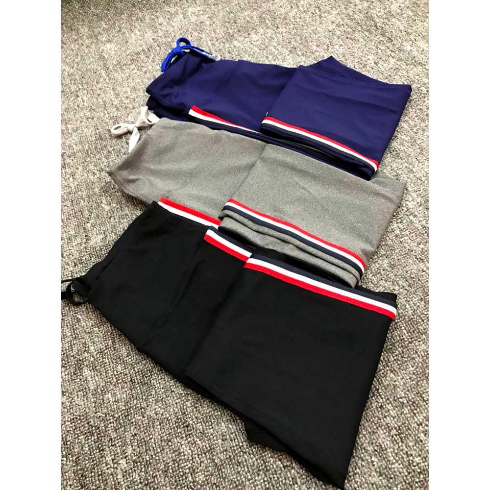 Women Casual High-waisted Tight Quick-drying Stretch Yoga Pants Size L - Blue