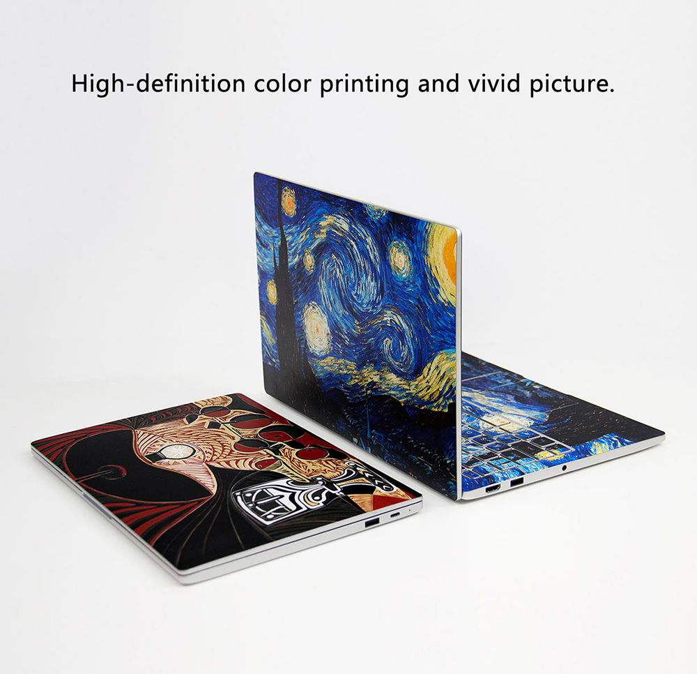 Original Xiaomi Decorative Stickers Color Protective Stickers for 13.3 Inch Xiaomi Notebook laptop - Van Gogh Starry Night