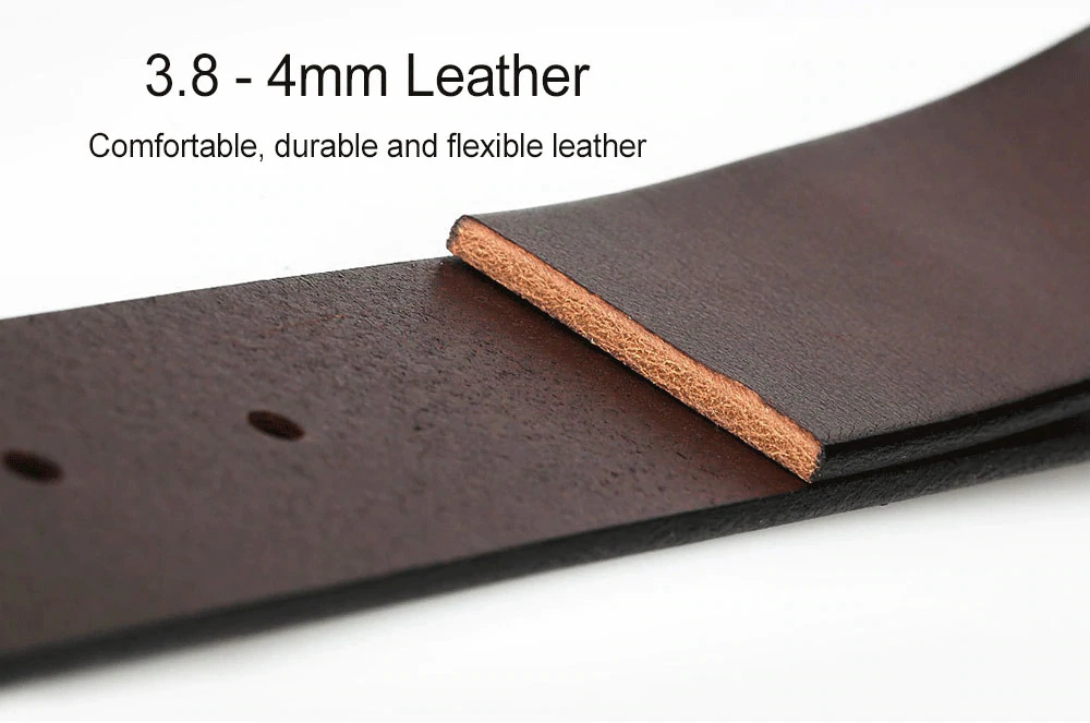 Xiaomi Youpin Men Stylish High-quality Leather Business Casual Belt Size XL - Brown