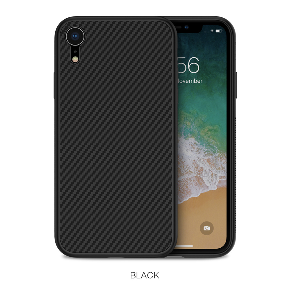 NILLKIN Hard Phone Case For iPhone XR 6.1 Inch Protective Back Cover - Black