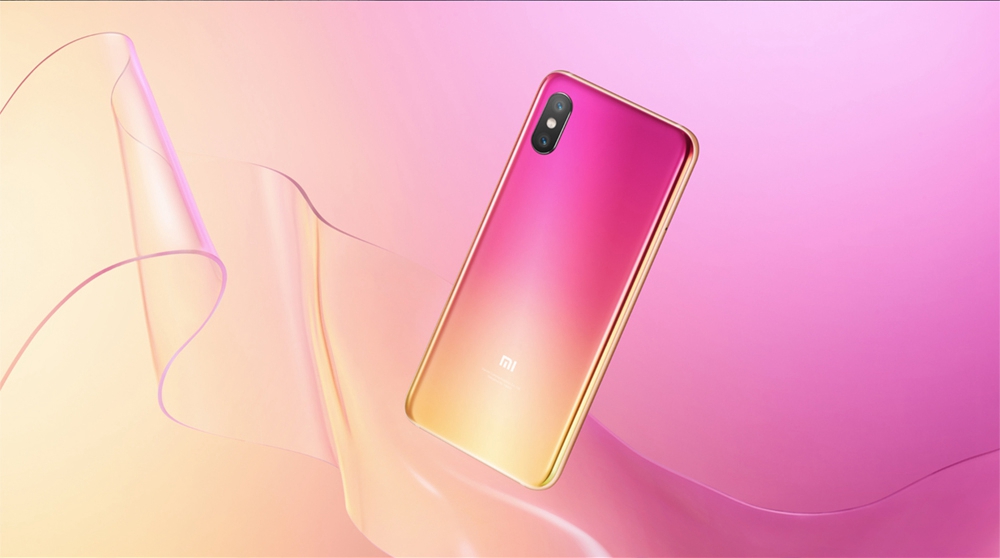 Xiaomi Mi8 6.21 Inch In-Display Fingerprint 4G LTE Smartphone Snapdragon 845 6GB 128GB Dual 12MP Rear Cameras MIUI 9 Type-C Fast Charge English and Chinese Version - Twilight Gold