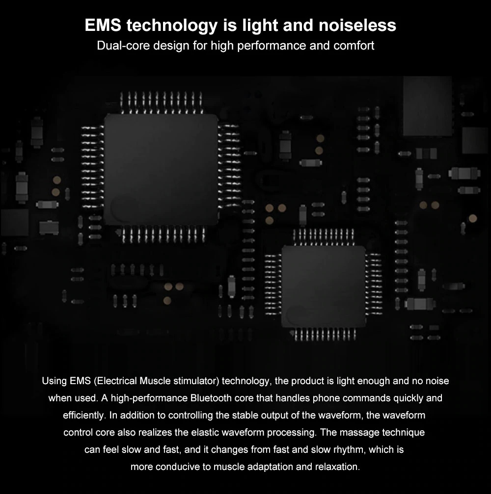 Xiaomi Mooyee Intelligent Macaron Massager APP Control Portable Dual Machines Combine Massager - Gray