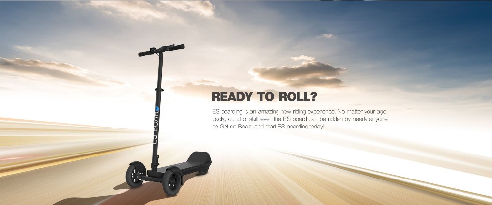 ESWING ES-1353 ES BOARD Electric Foldable 3-wheel Scooter 450W Mini Lightweight EU Plug - Black