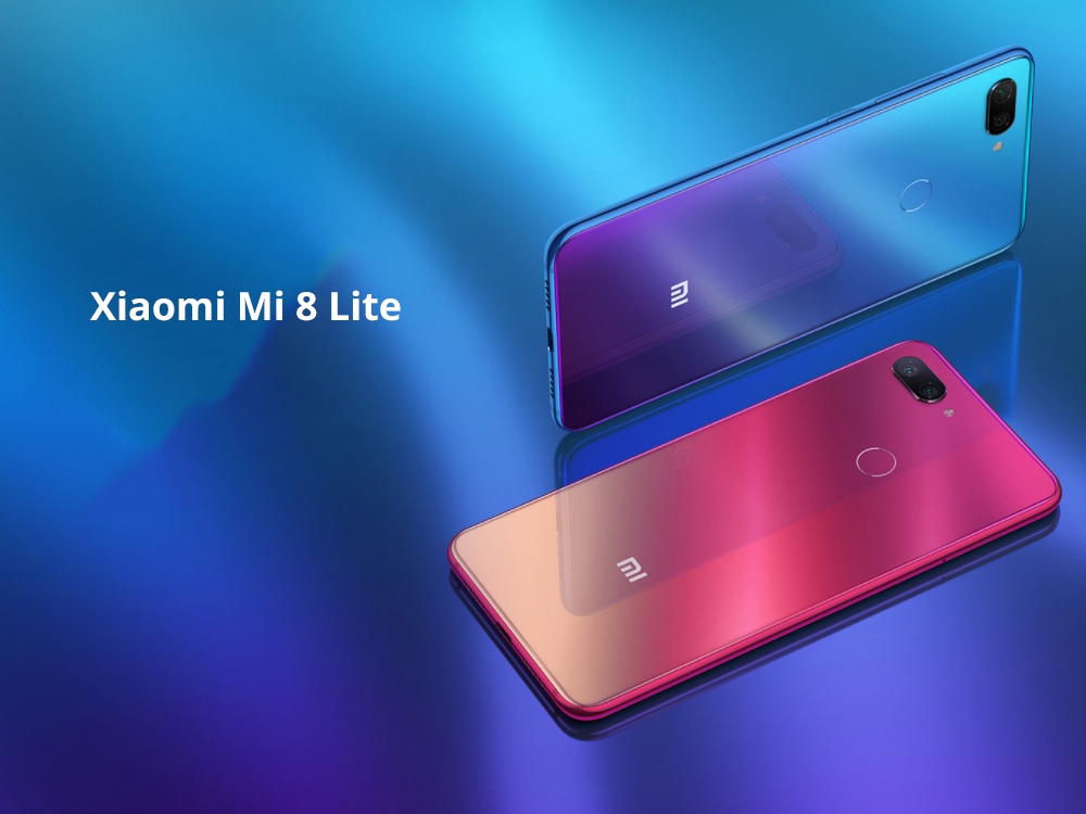 Xiaomi Mi 8 Lite 6.26 Inch 4G LTE Smartphone Snapdragon 660 6GB 64GB 12.0MP+5.0MP Dual Rear Cameras MIUI 9 Touch ID Type-C Fast Charge English and Chinese Version - Deep Space Gray
