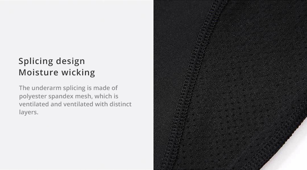 Xiaomi Uleemark Men Sports Long Sleeve Crew Neck T-shirt Moisture Wicking Classic Sweatshirt Size L - White