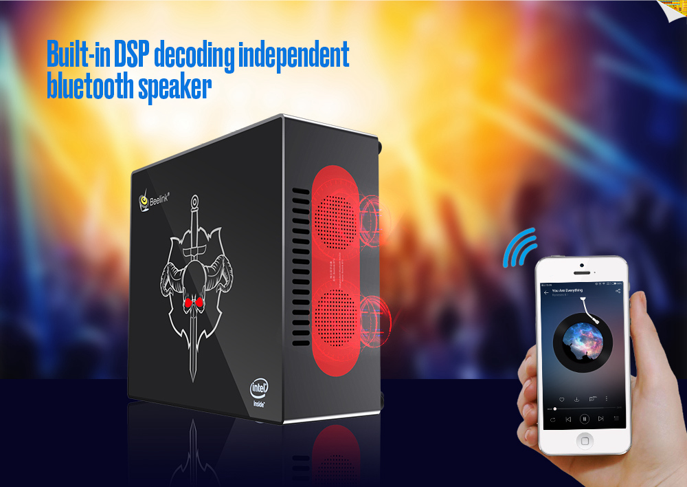 Beelink G5 Intel Kaby Lake G i5-8305G Radeon RX Vega M GL Barebone Mini PC 2.4G/5G WIFI Bluetooth Gigabit LAN DP*2 HDMI*2 USB3.0*5