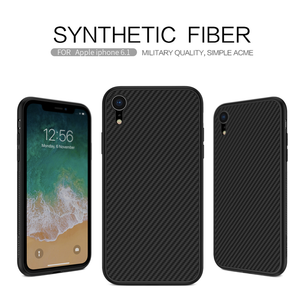 NILLKIN Hard Phone Case For iPhone XR 6.1 Inch Protective Back Cover - Black