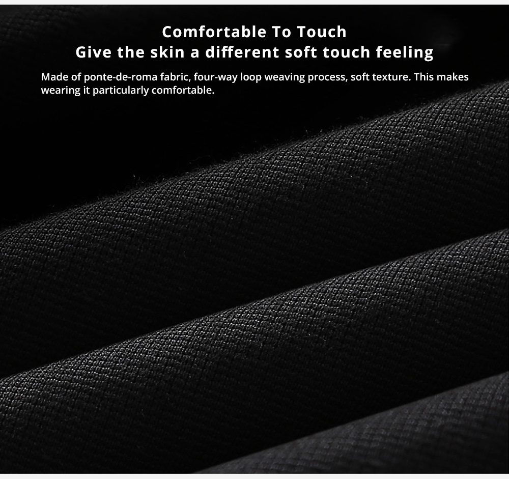 Xiaomi Uleemark Men Long Sleeve Crew Neck T-shirt Moisture Wicking Classic Sweatshirt Size S - Black