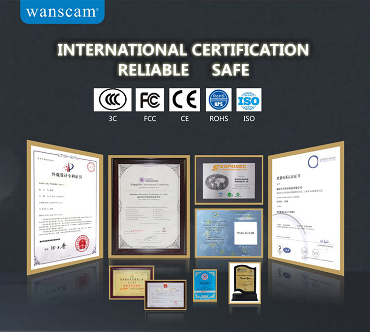 Wanscam HW0045 WiFi 2MP IP Camera 1080P ONVIF Security Motion Detection - White UK Plug