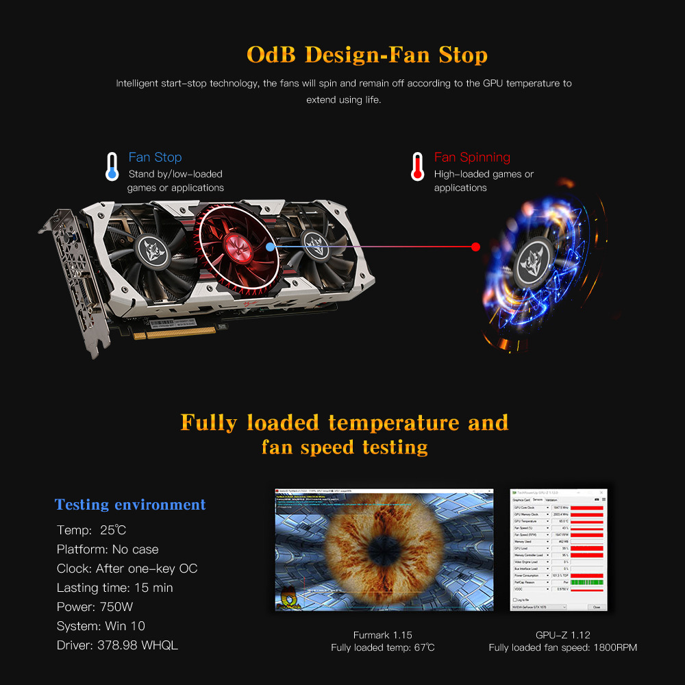 Colorful iGame GTX1080 X-8GD5X-TOP-AD-V2 Video Graphics Card 1759-1898MHz 8GB 256Bit 10Gbps/GDDR5X 2DP+2HDMI+DIV - Silver
