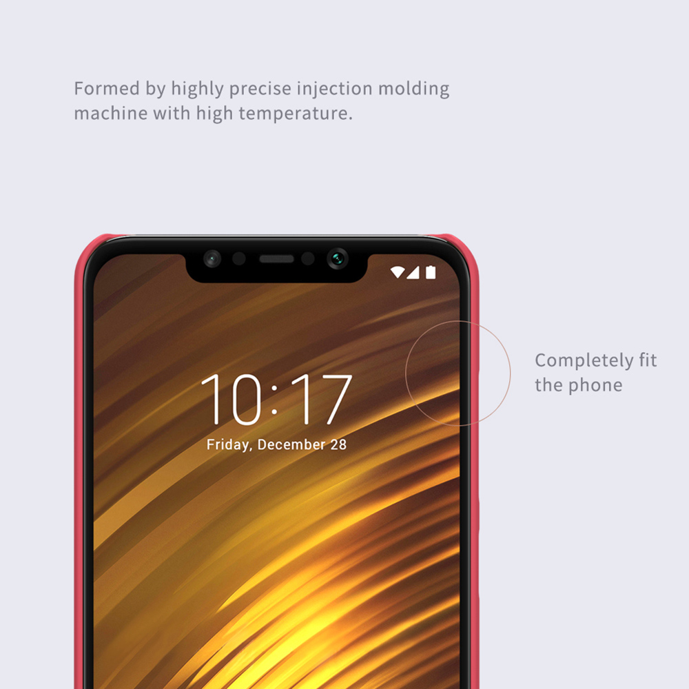 NILLKIN Matte Hard Phone Case for Xiaomi Pocophone F1/Poco F1 Play Protective Back Cover - Black