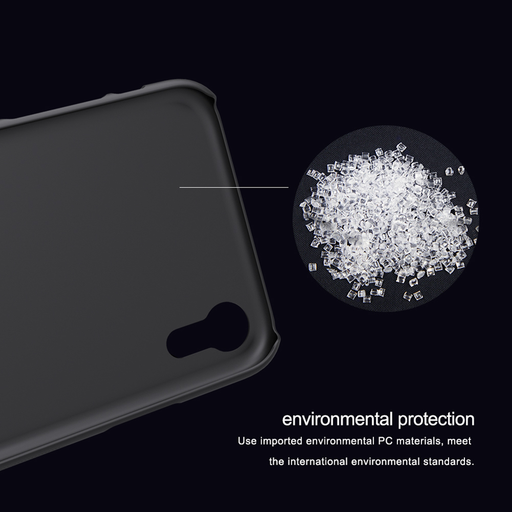 NILLKIN Matte Hard Phone Case for iPhone XR 6.1 Inch Protective Back Cover - Black