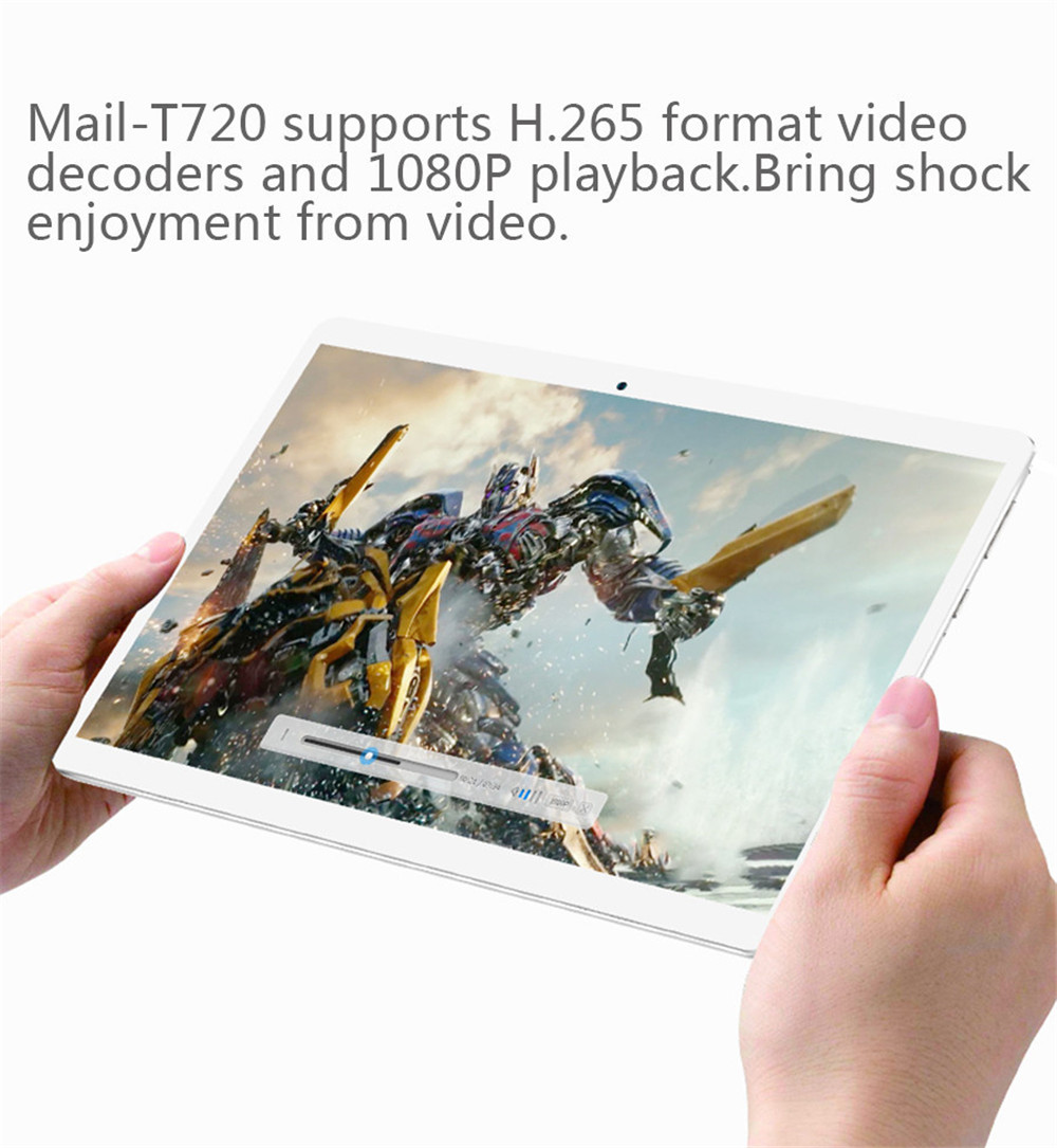 Binai Mini10 4G Tablet PC MTK6753 Deca Core 10.1 Inch IPS 1920*1200 Dual SIM Dual Standby Android 7.0 2GB RAM 32GB ROM - Black
