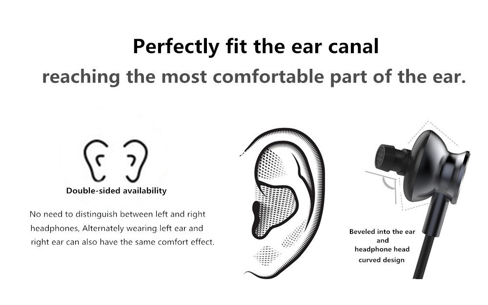 Binai B22S Neckband Wireless Bluetooth Earphone Magnetic Sports Waterproof - Black