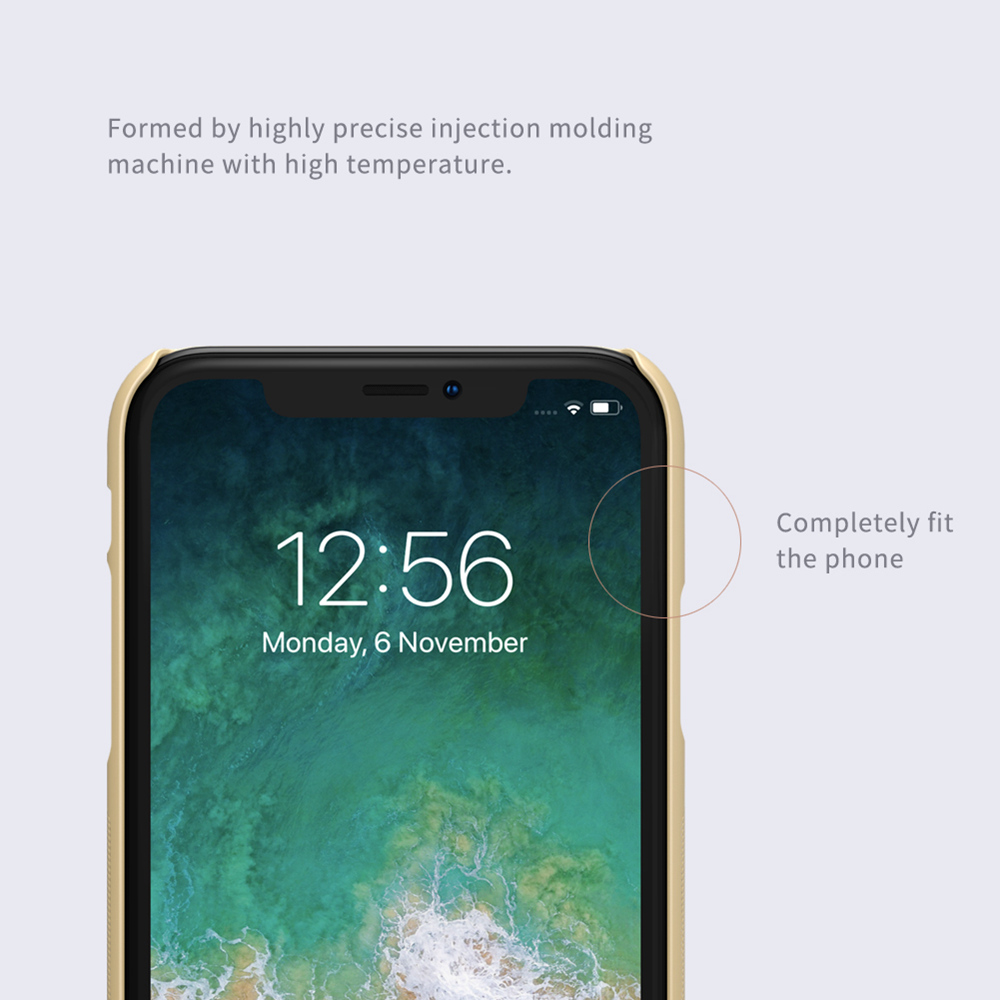 NILLKIN Matte Hard Phone Case for iPhone XR 6.1 Inch Protective Back Cover - Gold